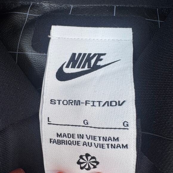 NIKE Storm Fit Windrunner ADV Oversized Black Trench Coat Women Large FV6307101 - Picture 11 of 15